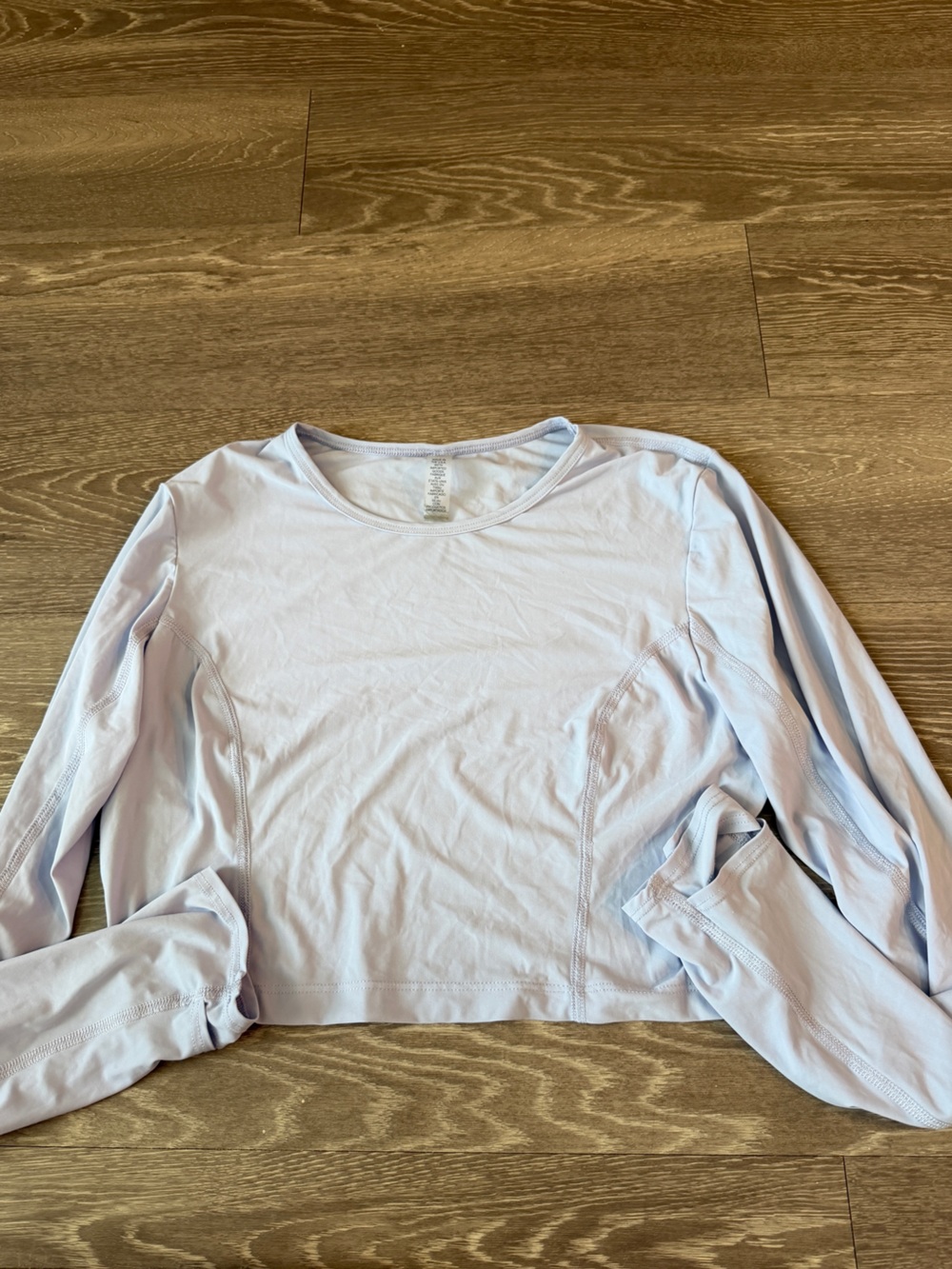 Beyond Yoga Lavender Cropped Long Sleeve Activewear Top Size Small